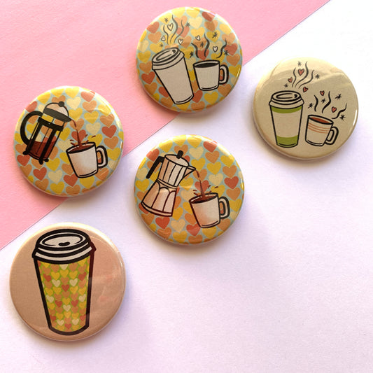 Retro Coffee Badges