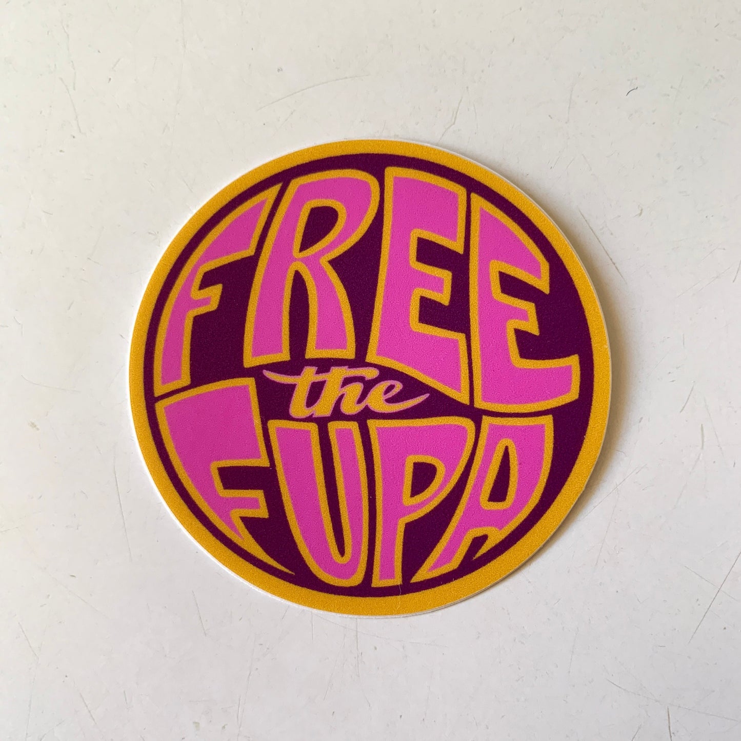 "Free the Fupa" Vinyl Sticker