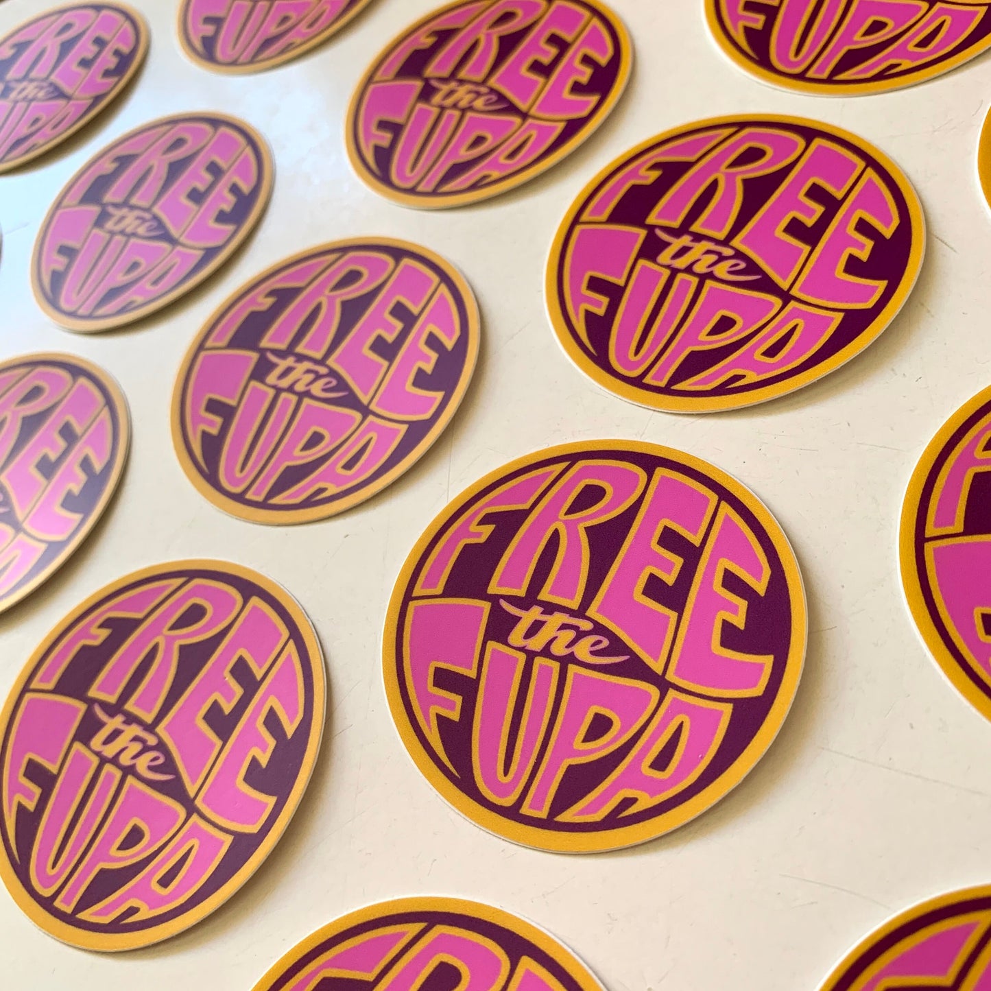 "Free the Fupa" Vinyl Sticker