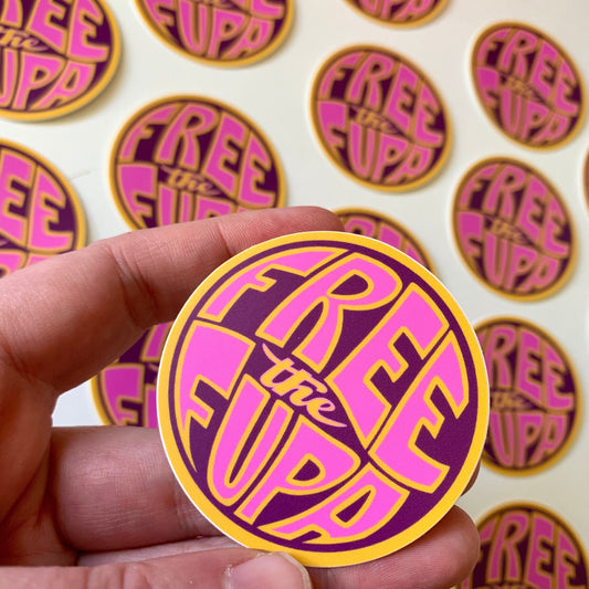 "Free the Fupa" Vinyl Sticker