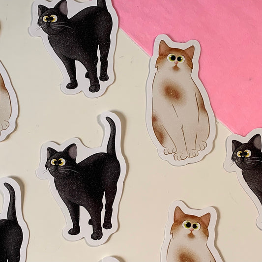 Coots Goofy Cat Stickers